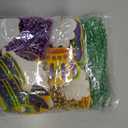 Moon Boat 36PCS Mardi Gras Felt Beads Bulk Carnival Accessories for Party Favors Decorations Festival Parades