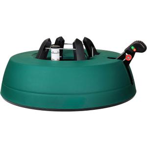 Leejec Christmas Tree Stand with Water Reservoir, Fast Clamped 10 Ft Real Tree with 5.5" Diameter, Water Level Indicator Equipped, No Assembly Required