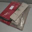 ZOBER Underbed Christmas Ornament Storage Box - Stores 120 3" Ornaments, With Dividers - Tear Proof 600D Oxford Fabric, Ornament Organizer Storage Box, Durable Christmas Containers Holder - Red