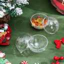 10pcs Clear Christmas Ornaments Balls: Plastic Fillable Balls 8cm DIY Craft for Christmas, Birthday, Wedding, Party and Home Decoration