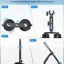 Four Suction Cup Car Mount Kit for Insta360 Car Mount Adjustable Double-Layer Suction Cup for Go pro Action Camera Mounts for insta360 X5 Accessories