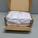 Asee'm 10x8FT White Backdrop Curtains for Parties, Polyester Photo Fabric Curtain Backdrop Drapes for Birthday Wedding Party Decor Background Photography with Rod Pocket, 5x8FT, 2 Panels