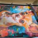 Chihuahua Colorful Abstract Framed Wall Art Print Poster, Dog Pet Lover Picture Painting Artwork Bedroom Living Room Office Dining Room 150F (Chihuahua Colorful Abstract, 20" L x 16" W, Black Frame)
