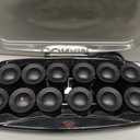 Conair Hot Rollers for Long, Medium & Short Hair, 12 Jumbo 1 ½" Heated Hair Rollers with Clips, Hot Curlers for Women, Volume & Curls, Black
