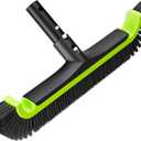 Sepetrel Upgrade Pool Brush Head for Cleaning Walls,Heavy Duty Inground/Above Ground Swimming Pool Scrub Brushes,Suitable for Various Harsh Environments (UPGRADE CURVED EDGE)