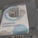 Magnetic Garage Door Screen 18x9ft for 2 Car Garage Retractable, Durable Heavy Duty Fiberglass Screen Mesh with Strong Magnets for Garage Door, Easy to Install (18x9ft Black)