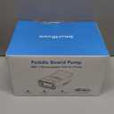 Rechargeable Paddle Board Pump, 2025 Portable SUP Air Pump with Dual Stage Inflation, 3x4500MAH, Up to 20 PSI, 30% Faster with Auto-Off, Ideal for Kayaks, Boats, and Tents (Orange)