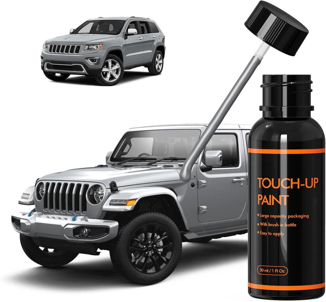 PSC/JSC Billet Silver Touch Up Paint for Jeep, DIY Car Paint Scratch Repair Kit, Automotive Paint, Quick & Easy Fix Scratch Repair for Grand Cherokee/Cherokee/Wrangler/Compass/Patriot