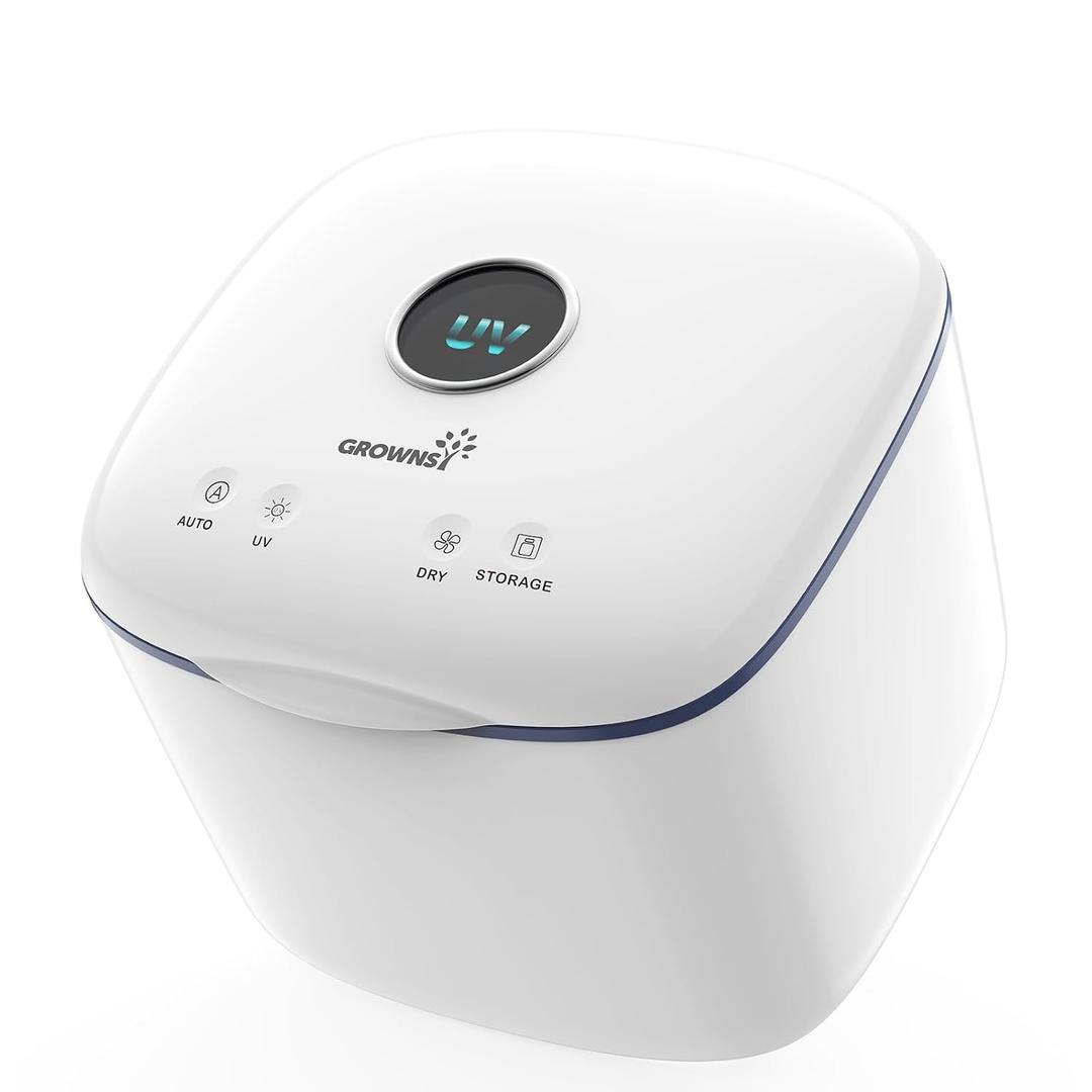 GROWNSY 4-in-1 UV Light Sanitizer, Dryer & Storage Box