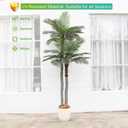 Nafresh 10ft Tall UV Resistant Faux Palm Tree, 120in Artificial Palm Tree Indoor Outdoor with Real Bark and Realistic Leaves and for Home House Office Living Room Yard Patio.