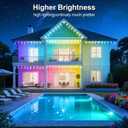 CETELUMA 400Ft Permanent Outdoor Lights for House Waterproof, IP67 LED Eave Lights with App/Remote Control, Outdoor Permanent led Lighting for House Roof Decor,Christmas,Party,All Holiday and Daily