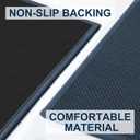 LEKEEPGO Door Mat 24"x36", Non Slip Door Mat Indoor Entrance, Rubber Backing Front Indoor Doormat Washable Absorbent Low-Profile Entryway Entry Resist Dirt Inside Door Mats, Cyan Blue
