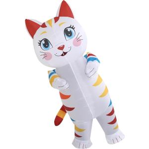 Inflatable Cat Costume Adult Blow Up Cat Inflatable Costume Adult For Party Cosplay Halloween, One Size