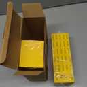 Kosiz 1000 Sheets 25 Bid Raffle Ticket Sheets Chinese Auction Tickets Numbers for Basket Events and Silent Auctions (Yellow)