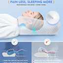 Osteo Cervical Pillow for Neck Pain Relief, Hollow Design Odorless Memory Foam Pillows with Cooling Case, Adjustable Orthopedic Bed Pillow for Sleeping, Support for Side Back Sleepers