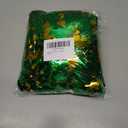 20/40/60/80 FT St Patricks Day Garland Decor Gold Green Shamrock Hat Tinsel Garland, Shiny Metallic Streamer Twist Garland Hanging St Patricks Day Decorations for Home Indoor Outdoor Party Supplies