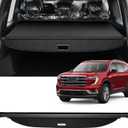 AUXKO Retractable Cargo Cover for GMC Acadia/Chevy Traverse 2026-2024/ Buick Enclave 2025 2026, Trunk Cover Luggage Security Cover Shielding Shade Anti-Peeping Luggage Privacy Screen, Carbon Fiber