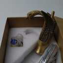 GGStudy Bathroom Faucet Antique Brass Swan Single Handle One Hole Bathroom Vanity Faucet Basin Tap Deck Mount Lavatory (Short, Antique Brass)