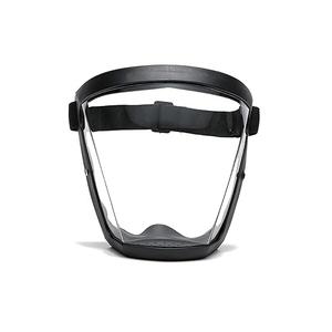 Super Protective Face Shield,Anti Fog Mask,Adult Clear Face Shield,Plastic Face Mask （Black）