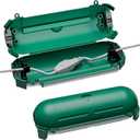 iwillink 2 Pack Outdoor Extension Cord Cover Waterproof, Green | IP44 Weatherproof Electrical Connection Box for Outdoor Outlet, Plug, Socket, Holiday Decoration, Power Tool