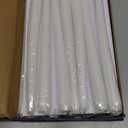 Taper Candles 10 inch (H) Dripless, Set of 20 White Unscented and Smokeless Taper Candles Long Burning, Paraffin Wax with Cotton Wicks for Burning 8 Hours Time