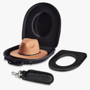 MOSLA Hat Box Travel Fedora Case Universal Size Hat Carrier Storage Case Easily Straps to Suitcase or Carried on Shoulders,Travelling Boxes Gift Idea for Men