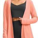 Soothfeel Women's UPF 50+ Sun Shirt Long Sleeve UV Sun Protection Shirts Lightweight Cardigan for Women with Pockets SPF Swim Cover Up  XL