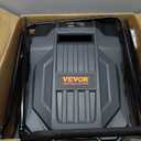 VEVOR Walk-Behind Hand Push Floor Sweeper, 25.6" Sweeping Width Floor Sweeper Manual Non-Electric, 5-Gallon Waste Container, Angle & Height Adjustable Folding Handle for Walkway, Yard, Garage, Patio
