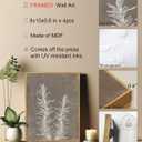 2 x Drsoum Framed Boho Wall Art Set of 4 Wooded Vintage Botanical Prints Retro Plants Rustic Antique for Bathroom Farmhouse Kitchen Home Decor Ready to Hang 8x10inx4pcs (Natural Framed)