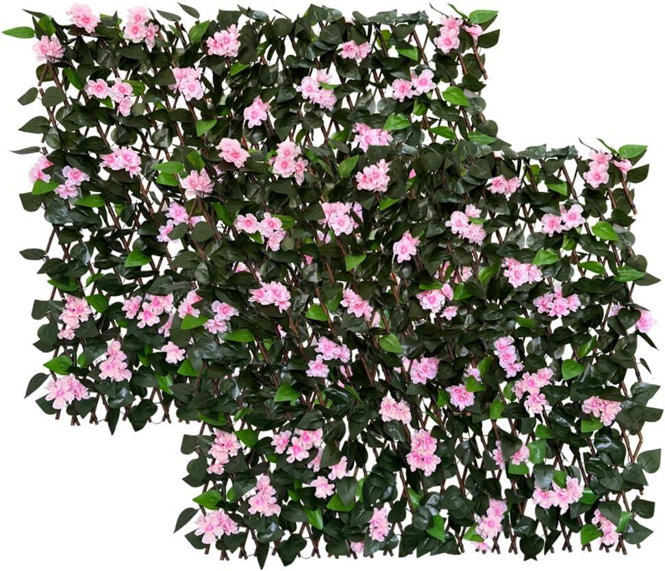 Expandable Fence Privacy Screen for Balcony Patio Outdoor,Decorative Faux Ivy Fencing Panel,Artificial Hedges