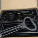 Extra Long Collapsible Wagon Cart, 480LBS Heavy Duty Utility Wagons with All-Terrain Wheels, Foldable Grocery Carts for Gardening, Shopping, Beach, Camping, Black (Ebony)