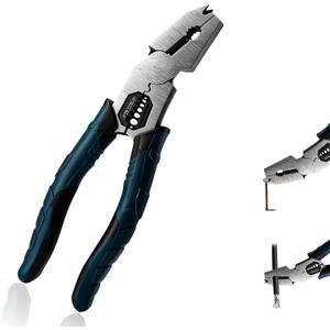 Industrial-Grade Multi-Function Cutting Pliers, Wire Cutters Heavy Duty,High Leverage Cutting Pliers Tool Suitable for Pulling Nails, Cutting Thick Cables, Stripping Insulation