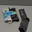 Hurley Men's Sport Cushioned Crew Socks 6-Pack