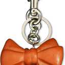 Bag Charm Cute Bow Tie Styled Bread Keychain Purse Charms for Women,Bag Charms for Handbags Fashion Keychain Gift (Brown)