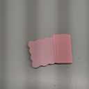 Skyygemm Pink Wood Scalloped Bookends for Shelves, Non Slip Decorative Cute Aesthetic Preppy Heavy Duty Book Ends Organizer Stopper for Nursery Home Decor Office