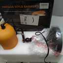 Rustic Banker's Desk Lamp Pull Chain, Traditional Bankers Desk Lamp with USB Port, Vintage Farmhouse Table Lamp for Home Office Library