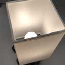 Bedside Table Lamp with Touch Control & USB C+A Charging Ports LED Desk Lamp with 2 AC Outlets, Minimalist Nightstand Light with Black Fabric Shade for Bedroom, Living Room, Office, White