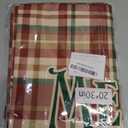 Lanpn Christmas Queen Pillowcase 20x30 Set of 2, Red Joy Christmas Decorative Lumbar Pillow Cases 20 x 30 Long Rectangle Accent Queen Shams Throw Bed Pillow Covers Xmas Cushion Cover 2 Pack