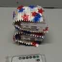 2 Pack 100 LED Red White and Blue Lights - 33 FT 4th of July Patriotic Lights With 8 Modes & Remote - Battery Operated Timer for Memorial Day Independence Day Decorations