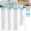 Upgraded 5304507199 Freezer Door Gasket Compatible with Frigidaire Freezer Door Gasket White 31"x65" 5304507208 Refrigerator Door Gasket Gibson Crosley Kenmore Frigidaire Upright Freezer Door Seal