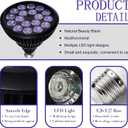 Tanning Lamp for Home Use with Adjustable Stand Purple Light for Indoor