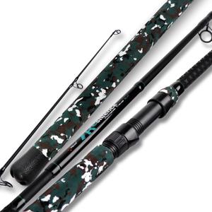 Fiblink 4-Piece Surf Spinning Fishing Rod, Portable Travel-Friendly Pole, Carbon Fiber Fishing Rod (9/10/12)