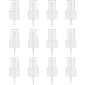 uxcell 12 Pcs White Spray Top, 24/410 Fine Mist Sprayer Reusable Replacement Spray Bottle Pump Plastic Top for Cosmetic Perfume and Body Sprays Bottle