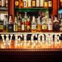 Light Up Marquee Letters, 26 Alphabet LED Lights, Night Light White Plastic Letters for Engagement Party Wedding Baby Shower Birthday, Marquee Sign (C)