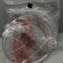 27.5" Coastal Glass Table Lamp Set of 2, 3-Way Dimmable Full Touch Control Beach Lamp with USB A+C Port, Blue Glass Nautical Bedside Lamp with White Shade for Living Room Bedroom(LED Bulbs Included)