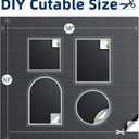 Magnetic Blackout Window Cover, 63" x 58" Portable Blackout Curtains for Bedroom, No Drill Windows Shades & Black Out Blinds, Temporary Black Out Shades for Window Film Nursery Travel RV - Blacks