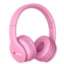 MIDOLA Kids Headphones Bluetooth 5.3 Wireless 60H Play Time Volume Limit 85/110dB Over Ear Foldable Protection Headset/Wired AUX Cord Mic for Children Boy Girl Travel School Phone Pad Tablet Pink