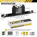 Wheel Alignment Tool, 2 PCS Toe Alignment Tool Plates Without Removing Calipers, Wheel Alignment Kit with 2 Measuring Tapes, Compatible with Most Cars and SUVs(Previous Model)