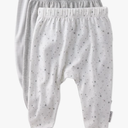 Butterblu Unisex-Baby Fallon 3-Pack Footed Pants 100% Organic Cotton Bottoms for Baby Boys & Girls, 3-6M