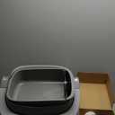 Upgraded Automatic Litter Box Self Cleaning, with Raised Step, Open Top Large Capacity for Multiple Cats, Odor Control & Safety Protection & Smart App Control & Health Monitoring & Quiet Operation